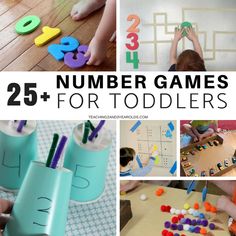 25 number games for toddlers that are fun and easy to do with the kids