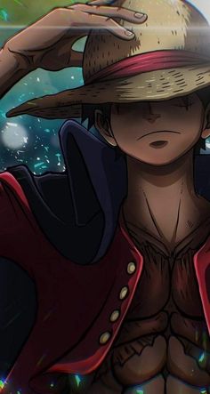 the character is wearing a hat and holding his hands behind his head