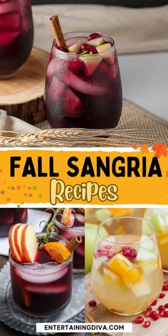 12 Of The Best Fall Sangria Recipes | Easy Recipes Merlot Sangria Recipes, Sangria By The Glass Recipe, Sangria Recipes Sweet, Large Batch Sangria, Sangria For A Crowd Parties, Make Ahead Cocktails For A Crowd, Sangria Garnish, Sangria With Rum, Fall Cocktails For A Crowd