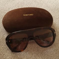 Unisex Tom Ford Brownish Black Sunglasses Were Bought From Saks Fifth Avenue In Somerset Collection In Troy Michigan. Original Price $540 Plus Tax. They're In Immaculate Shape. Like New. Will Include Original Case And Dust Cloth With Purchase. Luxury Tan Sunglasses, Troy Michigan, Ford Accessories, Tom Ford Sunglasses, Black Sunglasses, Colored Sunglasses, Somerset, Tom Ford, Saks Fifth