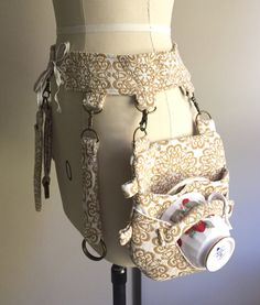 Steampunk Utility Belt, Teacup Holster, Steampunk Crafts, Diy Kostüm, Style Steampunk, Steampunk Cosplay