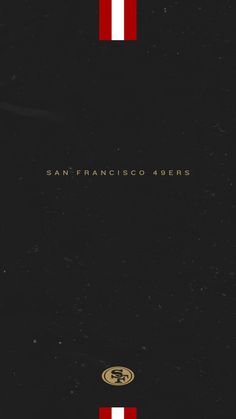 the cover to san francisco 40ers's album, which is in red and white stripes