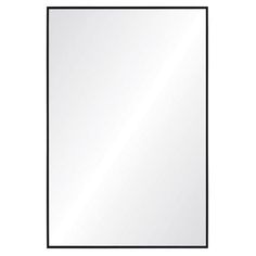 a square black frame mirror on a white background