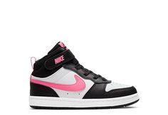 Black Nike Girls Little Kid Court Borough 2 Mid Sneaker | Rack Room Shoes Sneaker Rack, Diagon Alley, Shoes For Kids, Mid Top Sneakers, Rack Room, Rack Room Shoes, Old Shoes, Nikes Girl