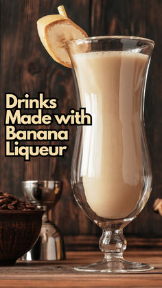 Drinks Made with Banana Liqueur Banana Liquor Drinks, Bar Drink Recipes, Liqueur Drinks, Whiskey Recipes, Banana Drinks, Liqueurs Recipes