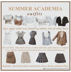 Summer Academia Outfits, Summer Academia, Academia Aesthetic Outfit, Dark Academia Outfits, Dark Academia Outfit, Light Academia Aesthetic, Academia Outfits, Academia Style, Dark Academia Fashion