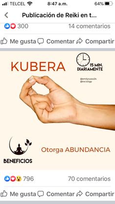 an image of someones hand holding something in their left hand and the words kubera on it