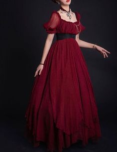 Red Empire Dress, Empire Dress Formal, Empire Waist Dress Prom, Red Regency Dress, Mid Size Prom Dress, Victorian Red Dress, Bridgeton Dresses, Bridgerton Gown, Regency Ball Gown