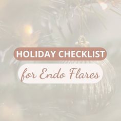 Now is the time to consider habits that will prevent and reduce endo flares this holiday! 🎄
​
​
​#endometriosis #endosister #endopain #endosucks #endometriosispain #endoawareness #endostrong #endowarrior #endo
​
​#Regram via @C3tBFW9PZhz Holiday Checklist, Now Is The Time