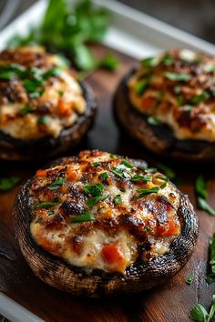 Stuffed Portobello Mushrooms What To Do With Portobello Mushrooms, Portobello Mushroom Pasta Recipes, Mushroom Dishes Vegetarian, Pizza Portabella Mushrooms, Mushroom Steaks Portabella, Portables Mushroom Cap Recipes, Flat Mushroom Recipes, Healthy Mushroom Dinner Recipes, Grilled Portobello Mushrooms