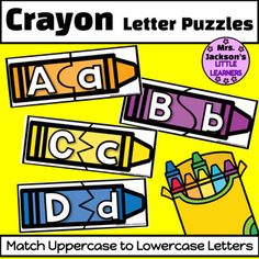 the crayon letter puzzles for kids