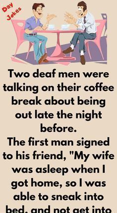 two men sitting at a table talking to each other, with the caption'two dead men were talking on their coffee break about being out late the night before