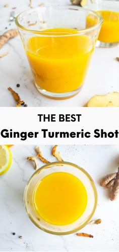 the best ginger tumeric shot recipe