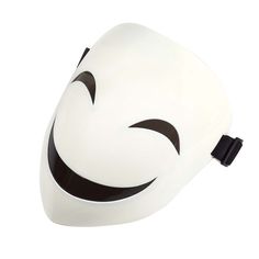 PRICES MAY VARY. (H) 8.4 inch, (W) 6.7 inch, (D) 2.3 inch / for adult Smooth durable plastic mask / Adjustable rubber band Eyes, mouth parts are translucent Lightweight: 0.2 lb Smile Mask Anime, Smiling Mask, Goth Mask, White Masks, Anime Mask, Smile Mask, Jester Mask, Halloween Costum, Creepy Masks