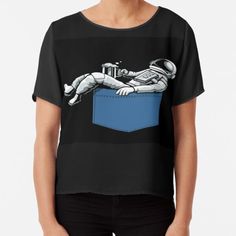 "astronaut and moon" T-shirt by MS2021 | Redbubble