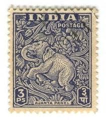 india stamp with an image of a koala bear on the front and side of it