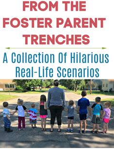 a man standing in front of a group of children with the title from the fosterer parent