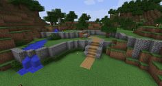 an image of a minecraft landscape