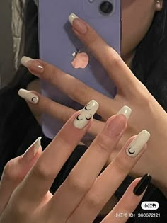 Doodle Nails, Cute Nails Ideas, Medium Nails, Image Swag, Pretty Gel Nails, Dream Nails, Nails Inspo