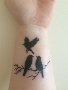 three little birds Passed Sibling Tattoo, Simple Memorial Tattoos Brother, Sibling Bird Tattoos For 3, Remembering Brother Tattoo, Sibling Memorial Tattoos Brother, Memorial Brother Tattoo Ideas For Sister, Tattoo For Brother Who Passed, Rip Tattoos For Brother, Dead Brother Tattoo