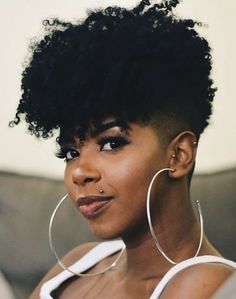 DIY Natural Hair Undercut Hairstyles Women, Cabello Afro Natural, Natural Afro