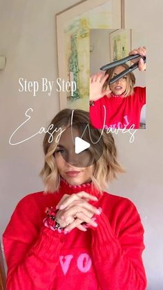 Mathilde Heather on Instagram: "A SLOW step by step for you! As requested… Some of you wanted to see more of a breakdown of the beach waves with straighteners. I hope this helps! TOOL - @cloudninehair starlight collection original iron  PRODUCT @kerastase_official elixir ultime SCRUNCHIE - @silkelondon" How To Do Beach Waves, Wave Wand Hair, Beach Waves With Straightener, Hair Curling Techniques, Hairstyling Tips, Easy Curled Hairstyles, Curls With Straightener, Hairstyles Diy