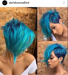 Short Punky Hair, Short Hair Vivid Color Ideas, Crazy Hair Colors For Short Hair, Short Crazy Hair, Shaved Side Hairstyles Short, Short Haircut And Color, Half Shaved Hair Short, Short Colorful Hair, Short Edgy Hair