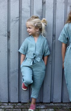 Baby Mode, Girl Dress Patterns, Linen Jumpsuit