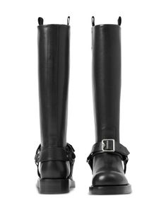 Burberry Boots, Leather Boots Black, Silver Boots, Green Boots, High Leather Boots, Black Boots Tall, Saddle Leather, Leather Boots Women, Knee High Leather Boots