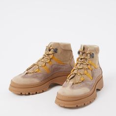 Get Into Hiking Mode With Our Cammy Sneakers. You Are Going To Love Their Thick Lug Soles And High Tops. These Stylish Sneakers Are Comfortable And Lace Up For An Easy, Snug Fit. They Hold Your Feet In Place, So You Can Head For The Hills Or Anywhere Else Life Takes You! Wear Them With Jeans, Bermuda Shorts Or Sweatpants. -This Style Is Made In Responsible Leather Certified By The Leather Working Group. - Leather Sneakers - High Top - Thick Sole Size 39 European In 8.5 Us Previously Loved And In The Hills, Stylish Sneakers, Leather Working, Leather Sneakers, Womens Shoes Sneakers, High Top, Snug Fit, Bermuda Shorts, High Top Sneakers