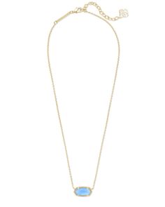 Blue Kendra Scott Necklace, Blue Kendra Scott, Elisa Gold Pendant Necklace, Elisa Pendant Necklace, Blue Glow, Sold Out Sign, Kendra Scott Necklace, Blue Necklace, Brass Material