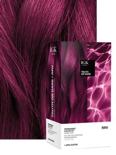 Process color for 45 minutes to ensure maximum gray coverage. IGK Kits will not lighten previously colored hair, you can only match or darken your current shade. If you're lightening virgin hair, choose a shade no more than 1-2 levels lighter than your natural hair color. Still unsure? Get the right color for your hair with our Shade Finder. Ultraviolet Hair Color, Rating Hair Dye Brands, Natural Hair Dye Colors, Danger Jones Hair Color, Igk Hair Dye, Fall Hair Color For Brunettes 2024, 7n Hair Color, Igk Hair Color Copper Cola, Raspberry Hair Color