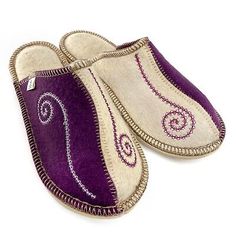 Premium Quality Purple Russian Felt Women's Slippers 100% Sheep Wool Warm Cozy, Not Slippery, Women's Shoes Sheepskin Slippers With Rubber Sole And Round Toe, Purple Round Toe Winter Slippers, Brown Sheepskin Round Toe Slippers, Cozy Wool Slip-on Slippers, Embroidery Felt, Sheepskin Slip-on Slippers With Rubber Sole, Make Shoes, Decorative Embroidery, Toe Slippers