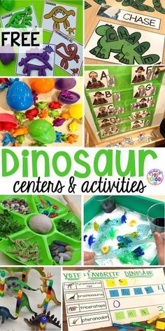 dinosaur centers and activities for kids to play with