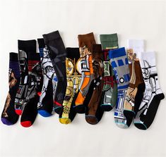 INCLUDES: (1) Pair of Star Wars Cotton Tube Socks SPECIFICATIONS: Material: Cotton Sock Height: Mid-Calf DESCRIPTION: Introducing the ultimate accessory for Star Wars fans: the Star Wars Cotton Tube Socks! Step into the galaxy far, far away with these ultra-comfortable and stylish socks featuring iconic Star Wars designs. Crafted from premium cotton, these socks offer unmatched comfort and breathability, ensuring your feet stay cozy all day long. Whether you're lounging at home or conquering the Stylish Socks, Pet Gear, Men Socks, Wrist Game, Mens Workout Clothes, Tube Socks, Athletic Socks, Casual Socks, Outdoor Wear