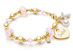 Beautifully hand made by skilled designers using only genuine high-end components, this luxurious bracelet is of the highest quality. Luxurious Bracelet, Blessing Bracelet, Bracelet For Girls, Original Jewelry Design, Crystal Crown, Little Angel, Gold Engraving, Childrens Jewelry, Original Jewelry