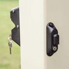 Barrette Outdoor Living offers a wide variety of hardware for most weights. Whether you need hardware for wood, vinyl, steel or aluminum gates, we've got you covered. All Barrette Outdoor Living products are backed by a limited lifetime warranty. Barrette Outdoor Living Locking 3-1/4-in Black Gate Latch Stainless Steel | 73050187 Proper Latch, Steel Gates, Black Gate, Backyard Gates, Outdoor Fencing, Metal Gate, Aluminium Gates, Vinyl Wood, Gate Locks