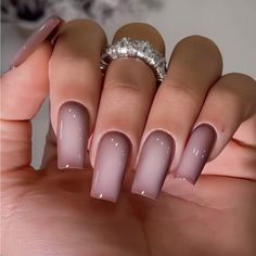 Super Cute And Stylish Ships In 5-10 Business Days New Years Square Acrylic Nails, Matte Ombre Nails Almond, Nail Inspo Brown French Tip, Ombré French Nails Short, Cinnamon Brown Nails, Simple Winter Nails Coffin, Silver And Brown Nails, Milk Ombre Nails, Short Nails Acrylic Dark Colors