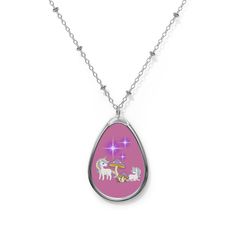 This unicorn and mushroom themed necklace with sparkles is perfect for those who love whimsical and fantasy designs. It adds a touch of magic to any outfit and makes a great gift for fantasy lovers and unicorn enthusiasts. Perfect for birthdays, holidays, and special occasions. Product features - Vibrant colors and crisp designs - Glossy finish for a polished look - Customizable elipse-shaped pendant - Secure lobster clasp closure - Made with zinc alloy and white aluminum Care instructions - Wip Fantasy Gifts, Accessories Cute, Oval Necklace, Fantasy Lovers, Boho Accessories, Magical Unicorn, Handmade Boho, Gift Handmade, Necklace Pendant