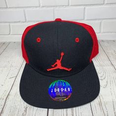 Air Jordan Jumpman Hat Snapback Cap Black Red Men New Jordan Red, Hats Snapback, Jordans For Men, Bucket Hats, Snapback Cap, Adjustable Hat, Air Jordan, New Color, Black Red