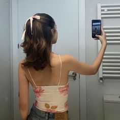 Ribbon Hairstyle, Healthier Hair, Peinados Fáciles Para Cabello Corto, Hair Stylies, Penteado Cabelo Curto, Aesthetic Hair, Hair Day, Pretty Hairstyles, Hair Goals