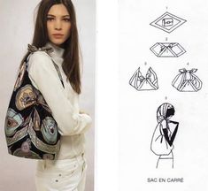 Hermes Scarf Tying, Origami Bag, Tie A Scarf, Diy Vetement, Diy Scarf