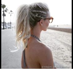 Summer Hair Trends, Easy Summer Hairstyles, Hairstyles Summer, Penteado Cabelo Curto, Braids For Long Hair, Easy Summer, Beach Hair, Bob Cut, Hair Dos