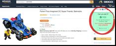 the amazon page has an image of a toy car