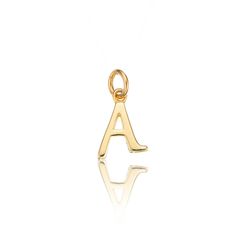 Solid Gold Charms, Gold Charms, Gold Initial, Letter Necklace, A To Z, Initial Charm, Gold Charm, Elegant Gift