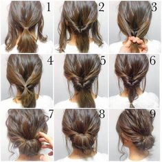 Fazia um bom tempo que não compartilhava dicas de penteados aqui no site e isso aconteceu porque eu realmente não sou a pessoa mais habilidosa nesse quesito, haha! Mas por que não usar... Low Buns, Fishtail Braid, Low Bun, Bridesmaid Hairstyles, Hair And Beauty, Hair Images