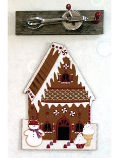 New Quilt Patterns - Victorian Gingerbread House Kit #diy #gingerbread #ad Victorian Gingerbread House, Sugar Wafers, Christmas Kids Room, Gingerbread House Kit, Easter Mason Jars, Wood School, Gingerbread House Kits, Garden Shelves, Vintage Kitchen Utensils