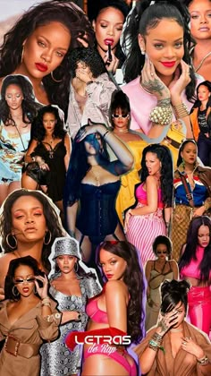 a collage of women in different outfits