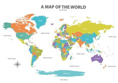 a map of the world with all countries