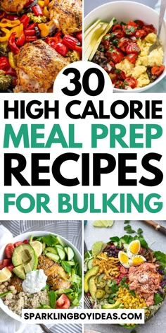 Explore our high calorie meal prep recipes for bulking and weight gain. Dive into a world of calorie-rich prep recipes, from high protein meal prep ideas to nutrient-dense meal plans. Whether you're into bodybuilding or just need high energy meal ideas, we've muscle building meals and calorie dense vegetarian recipes. Discover easy high calorie meals, including delicious high calorie breakfast recipes, high protein salads, and healthy dinners. So must try these high protein family dinners. Recipes For Bulking, High Calorie Meal Prep, Meal Prep Weight Gain, High Calorie Lunches, Protein Salads, High Calorie Breakfast, How To Gain Muscle, Calorie Breakfast